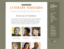 Tablet Screenshot of literarysojourn.org